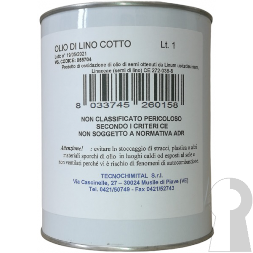 OLIO DI LINO COTTO lt 1 - Ferramenta Rudi